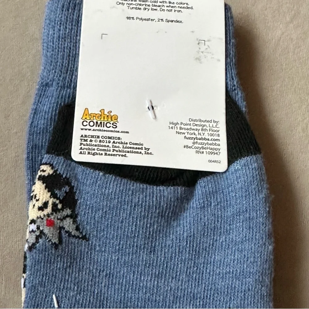 Men’s Archie Comics Blue Crew Socks Brand New - Picture 3 of 3